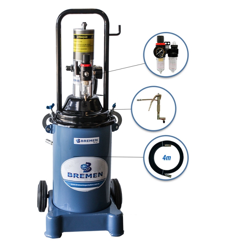 2630 - Unidade Móvel Pneumática Para Graxa - Rateio 50:1