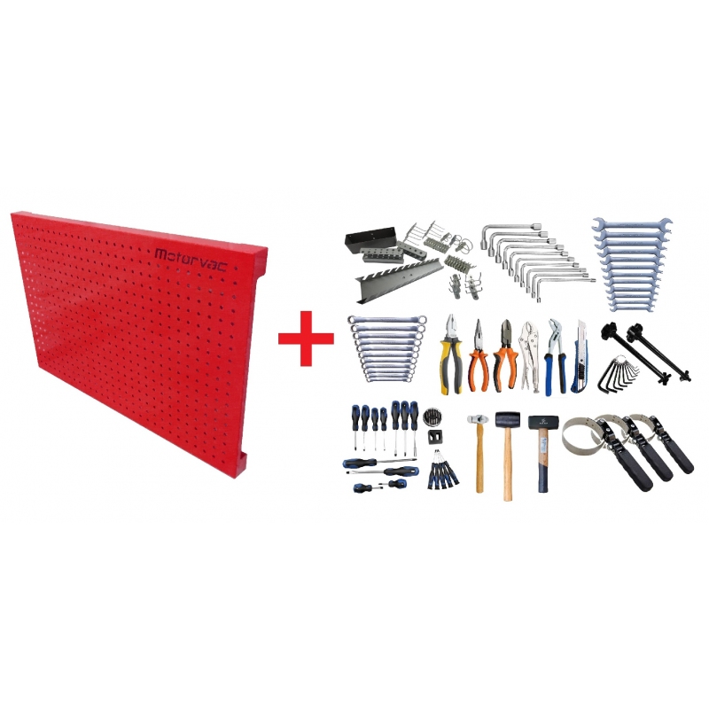 990005 - Kit Painel Com Ferramentas Linha Leve - Vermelho